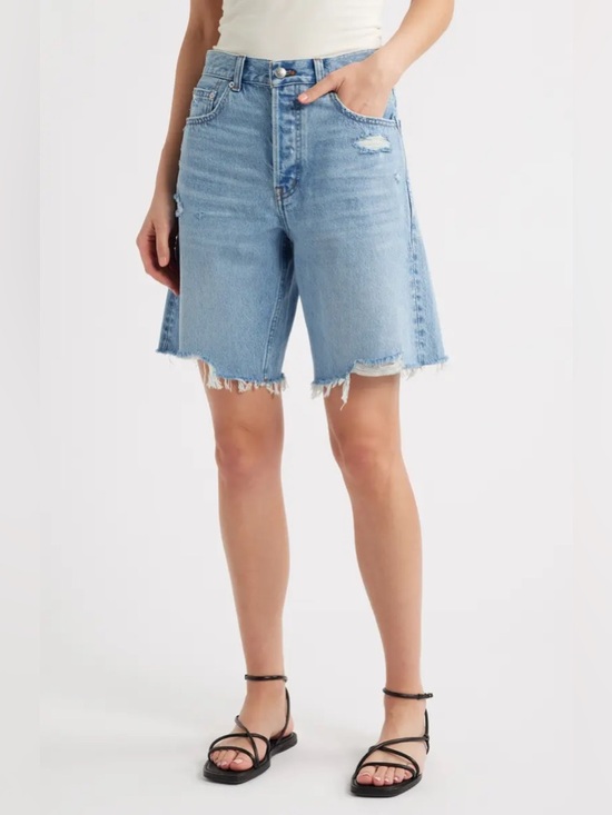 Madewell Pants - Madewell ‘The Essex Long Baggy Short’ Sz 28 Jean Denim